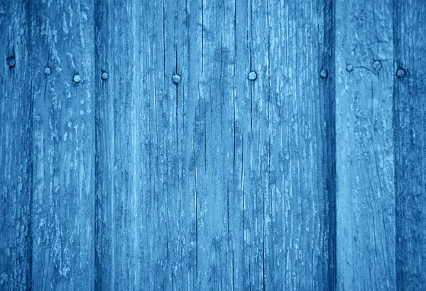 Fundo de madeira tonificado cor azul clássico — Fotografia de Stock