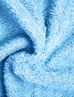 Banyo kabarık havlu tonlu klasik mavi renk