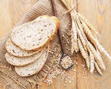 Dilimlenmiş ekmek Üstten Görünüm