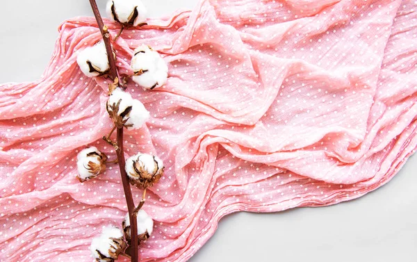 Coton fleurs et écharpe — Photo