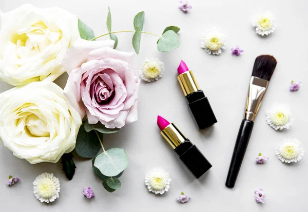 Cosmetics and flowers