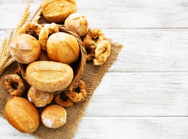 Fırında ekmek çeşitleri.