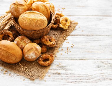 Fırında ekmek çeşitleri.