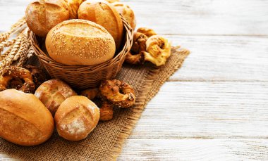 Fırında ekmek çeşitleri.