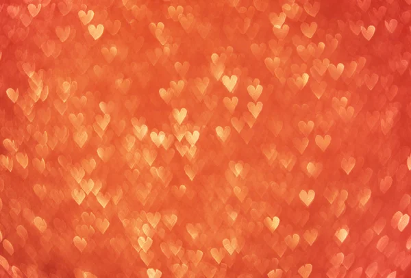 Corazón de naranja bokeh . —  Fotos de Stock