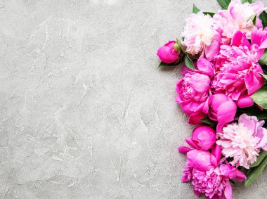 pembe peonies ile arka plan