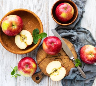 taze kırmızı elmalar