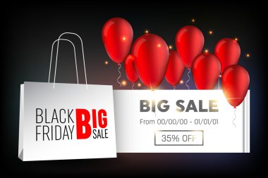 Soyut vektör 2016 Black Friday düzen arka plan. Yaratıcı sanat tasarımı için, liste, sayfa, mockup tema stili, afiş, kavram fikri, kapak, satış kitapçığı, baskı, fırsat el ilanı, boş, kart, reklam, işaret