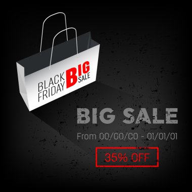 Soyut vektör 2016 Black Friday düzen arka plan. Yaratıcı sanat tasarımı için, liste, sayfa, mockup tema stili, afiş, kavram fikri, kapak, satış kitapçığı, baskı, fırsat el ilanı, boş, kart, reklam, işaret