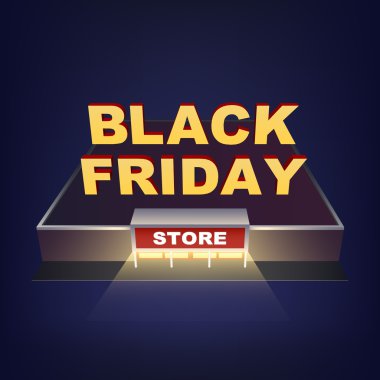 Soyut vektör 2016 Black Friday mağazası. Yaratıcı sanat tasarımı için, liste, sayfa, mockup tema stili, afiş, kavram fikri, kapak, satış kitapçığı, baskı, fırsat el ilanı, boş, kart, reklam, işaret, sayfa