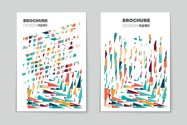 Design de brochura colorida — Vetor de Stock