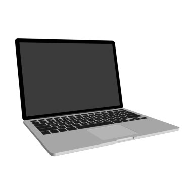 Soyut yaratıcı Laptop ayarlayın. İzole mockup arka plan üzerinde. İzometrik 3d şablon tarzı. Web ve mobil app clipart sanat için. Kavram fikir tasarım öğesi. Vektör çizim infographics Tema