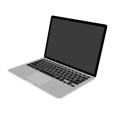Soyut yaratıcı Laptop ayarlayın. İzole mockup arka plan üzerinde. İzometrik 3d şablon tarzı. Web ve mobil app clipart sanat için. Kavram fikir tasarım öğesi. Vektör çizim infographics Tema