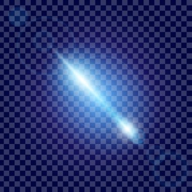 Parlak ışık efektlerinden oluşan yaratıcı bir konsept vektör kümesi siyah arka planda izole edilmiş kıvılcımlarla parlar. Resim tasarımı için, Noel kutlaması için pankart, sihirli ışık ışını