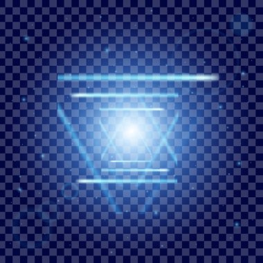 Parlak ışık efektlerinden oluşan yaratıcı bir konsept vektör kümesi siyah arka planda izole edilmiş kıvılcımlarla parlar. Resim tasarımı için, Noel kutlaması için pankart, sihirli ışık ışını