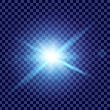 Parlak ışık efektlerinden oluşan yaratıcı bir konsept vektör kümesi siyah arka planda izole edilmiş kıvılcımlarla parlar. Resim tasarımı için, Noel kutlaması için pankart, sihirli ışık ışını