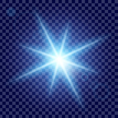 Parlak ışık efektlerinden oluşan yaratıcı bir konsept vektör kümesi siyah arka planda izole edilmiş kıvılcımlarla parlar. Resim tasarımı için, Noel kutlaması için pankart, sihirli ışık ışını