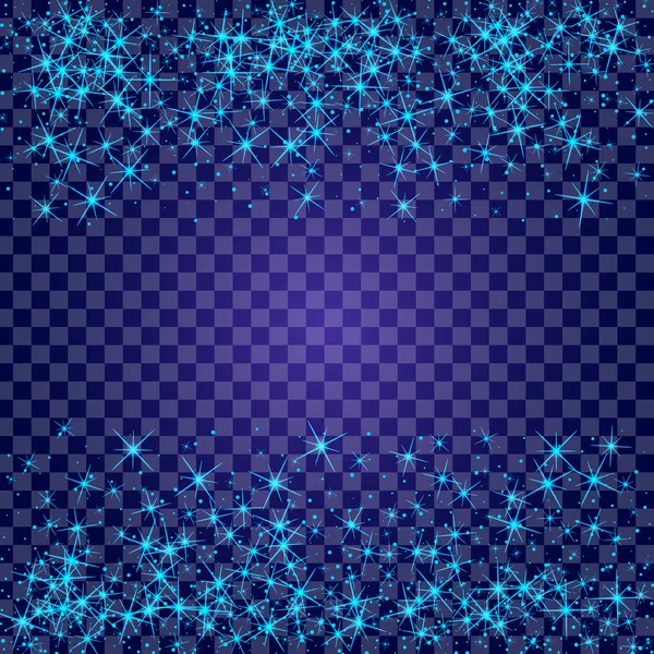 Parlak ışık efektlerinden oluşan yaratıcı bir konsept vektör kümesi siyah arka planda izole edilmiş kıvılcımlarla parlar. Resim tasarımı için, Noel kutlaması için pankart, sihirli ışık ışını