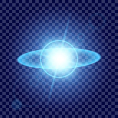 Parlak ışık efektlerinden oluşan yaratıcı bir konsept vektör kümesi siyah arka planda izole edilmiş kıvılcımlarla parlar. Resim tasarımı için, Noel kutlaması için pankart, sihirli ışık ışını