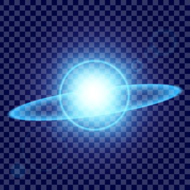 Parlak ışık efektlerinden oluşan yaratıcı bir konsept vektör kümesi siyah arka planda izole edilmiş kıvılcımlarla parlar. Resim tasarımı için, Noel kutlaması için pankart, sihirli ışık ışını