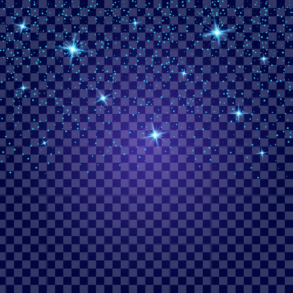 Concepto creativo Conjunto vectorial de estrellas con efecto de luz brillante estalla con destellos aislados sobre fondo negro. Para el diseño de arte de la plantilla de ilustración, banner para celebrar la Navidad, rayo mágico de energía flash — Vector de stock