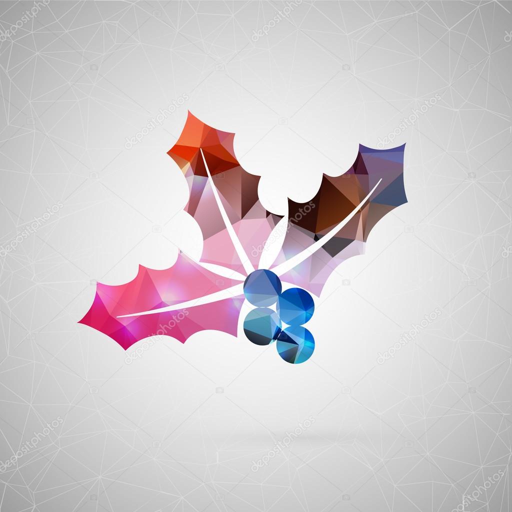 Abstract creative concept vector. For web and mobile content isolated on background, unusual template design, flat silhouette object and social media image, triangle art origami