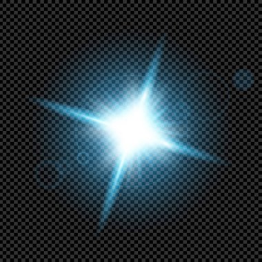 Parlak ışık efektlerinden oluşan yaratıcı bir konsept vektör kümesi siyah arka planda izole edilmiş kıvılcımlarla parlar. Resim tasarımı için, Noel kutlaması için pankart, sihirli ışık ışını