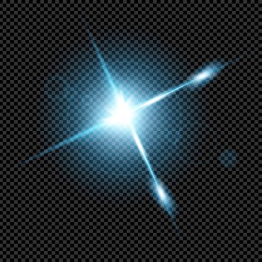 Parlak ışık efektlerinden oluşan yaratıcı bir konsept vektör kümesi siyah arka planda izole edilmiş kıvılcımlarla parlar. Resim tasarımı için, Noel kutlaması için pankart, sihirli ışık ışını