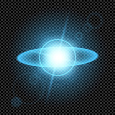 Parlak ışık efektlerinden oluşan yaratıcı bir konsept vektör kümesi siyah arka planda izole edilmiş kıvılcımlarla parlar. Resim tasarımı için, Noel kutlaması için pankart, sihirli ışık ışını