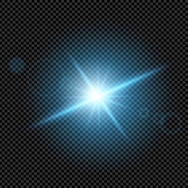 Parlak ışık efektlerinden oluşan yaratıcı bir konsept vektör kümesi siyah arka planda izole edilmiş kıvılcımlarla parlar. Resim tasarımı için, Noel kutlaması için pankart, sihirli ışık ışını