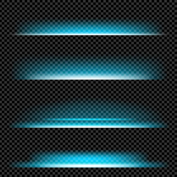 Concepto creativo Conjunto vectorial de estrellas con efecto de luz brillante estalla con destellos aislados sobre fondo negro. Para el diseño de arte de la plantilla de ilustración, banner para celebrar la Navidad, rayo mágico de energía flash — Vector de stock