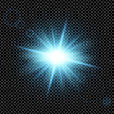 Parlak ışık efektlerinden oluşan yaratıcı bir konsept vektör kümesi siyah arka planda izole edilmiş kıvılcımlarla parlar. Resim tasarımı için, Noel kutlaması için pankart, sihirli ışık ışını