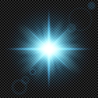 Parlak ışık efektlerinden oluşan yaratıcı bir konsept vektör kümesi siyah arka planda izole edilmiş kıvılcımlarla parlar. Resim tasarımı için, Noel kutlaması için pankart, sihirli ışık ışını