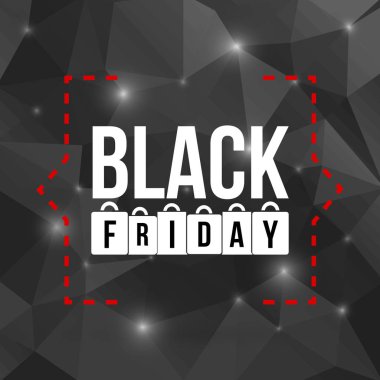 Soyut vektör kara Cuma satış planı. Sanat şablonu tasarımı, liste, sayfa, taklit broşür stili, afiş, fikir, kapak, kitap, boş, kart, reklam, poster, rozet