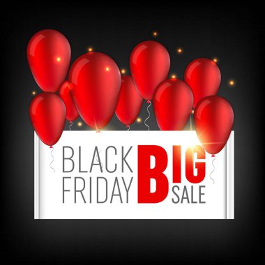 Soyut vektör kara Cuma satış planı. Sanat şablonu tasarımı, liste, sayfa, taklit broşür stili, afiş, fikir, kapak, kitap, boş, kart, reklam, poster, rozet