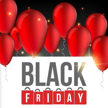 Soyut vektör kara Cuma satış planı. Sanat şablonu tasarımı, liste, sayfa, taklit broşür stili, afiş, fikir, kapak, kitap, boş, kart, reklam, poster, rozet