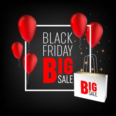 Soyut vektör kara Cuma satış planı. Sanat şablonu tasarımı, liste, sayfa, taklit broşür stili, afiş, fikir, kapak, kitap, boş, kart, reklam, poster, rozet