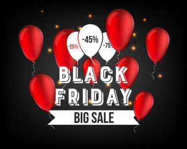 Soyut vektör kara Cuma satış planı. Sanat şablonu tasarımı, liste, sayfa, taklit broşür stili, afiş, fikir, kapak, kitap, boş, kart, reklam, poster, rozet