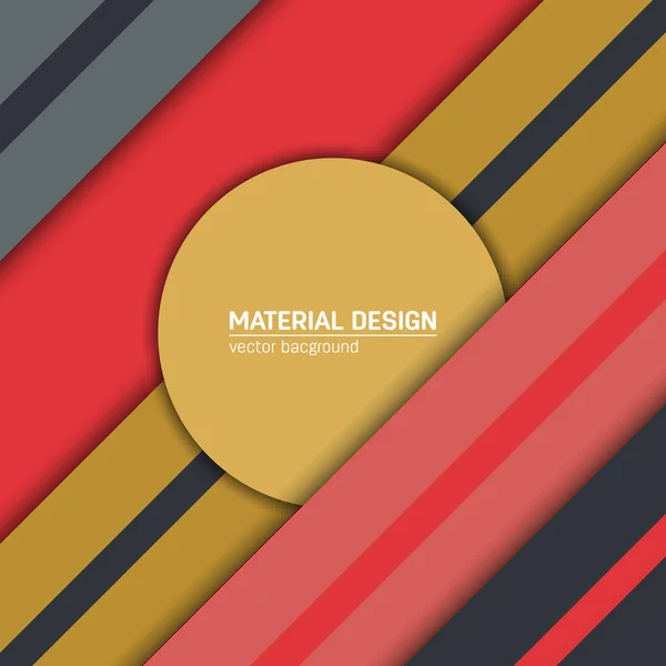 Fundo de design de material vetorial. Modelo de layout de conceito criativo abstrato. Para web e aplicativo móvel, design de ilustração de arte em papel. estilo em branco, cartaz, livreto. Elemento de papel de parede movimento. Plano ui . — Vetor de Stock