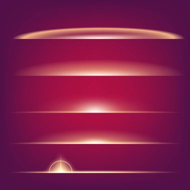 Parlak ışık efektlerinden oluşan yaratıcı bir konsept vektör kümesi siyah arka planda izole edilmiş kıvılcımlarla parlar. Resim tasarımı için, Noel kutlaması için pankart, sihirli ışık ışını