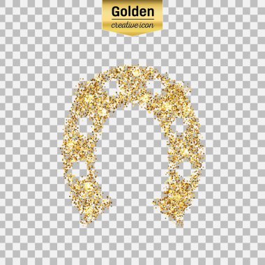 Altın glitter vektör simgesi