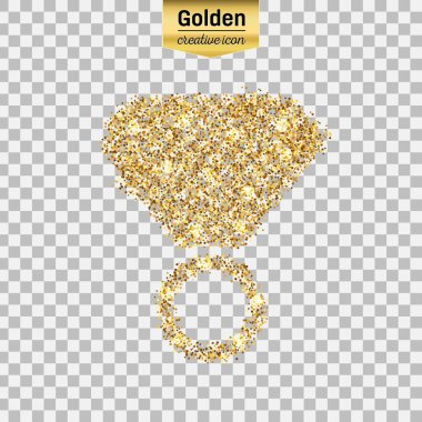 Altın glitter vektör simgesi