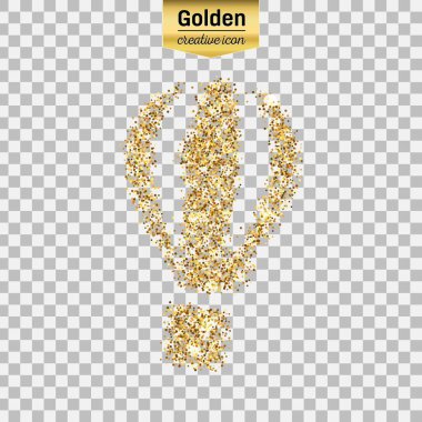 Altın glitter vektör simgesi