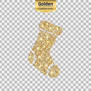 Altın glitter vektör simgesi