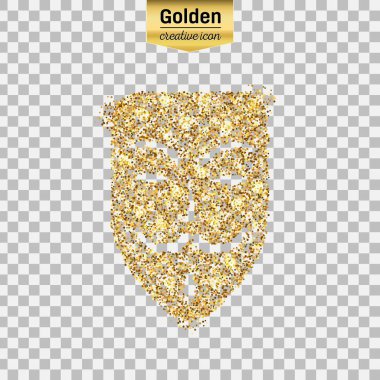 Altın glitter vektör simgesi