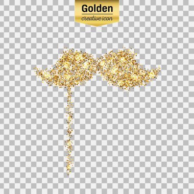 Altın glitter vektör simgesi