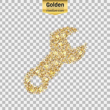 Altın glitter vektör simgesi