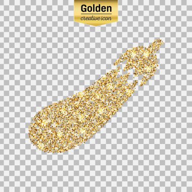 Altın glitter vektör simgesi