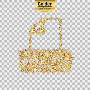 Altın glitter vektör simgesi