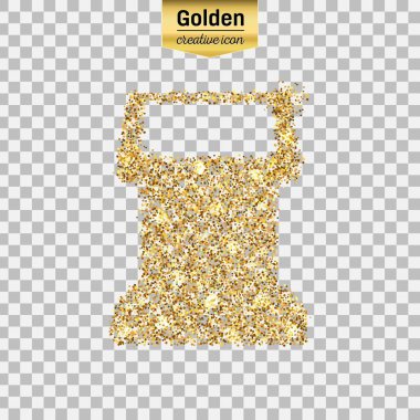 Altın glitter vektör simgesi